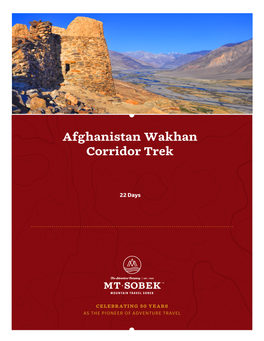 Afghanistan Wakhan Corridor Trek