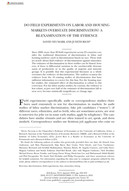 Do Field Experiments on Labor and Housing Markets Overstate Discrimination? a Re-Examination of the Evidence