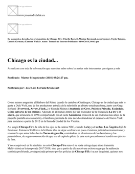 Chicago Es La Ciudad