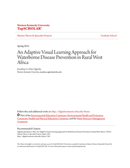 An Adaptive Visual Learning Approach for Waterborne Disease