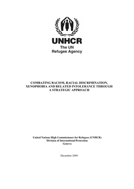 UNHCR Note on Combating Racism Through Strategic Approach2…