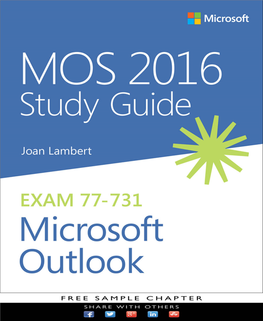 MOS 2016 Study Guide for Microsoft Outlook