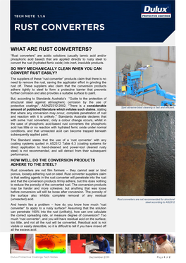 What Are Rust Converters?