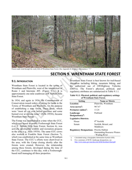 Section 9. Wrentham State Forest