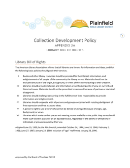 Library Bill of Rights