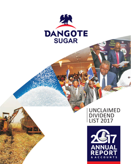 Dangote Sugar Divident 2017