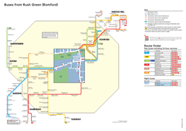 Buses from Rush Green (Romford)