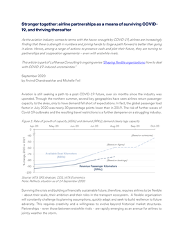 Airline Partnerships As a Means of Surviving COVID- 19, and Thriving Thereafter