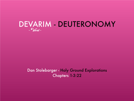 DEVARIM - DEUTERONOMY - Word