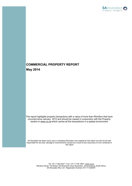COMMERCIAL PROPERTY REPORT May 2014