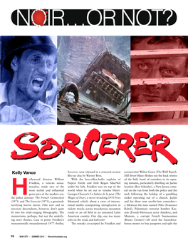 Sorcerer, Now Released in a Restored-Version Screenwriter Walon Green (The Wild Bunch, Blu-Ray Disc by Warner Bros
