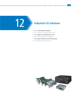 Industrial I/O Solutions 12-1