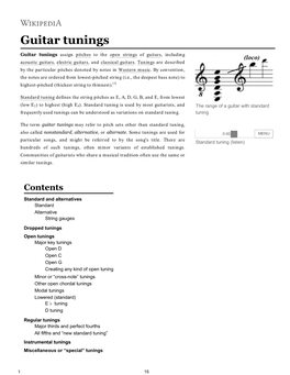 Guitar Tunings