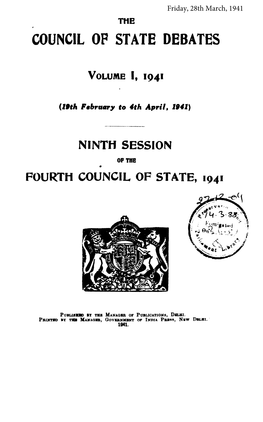 Council of State Debates