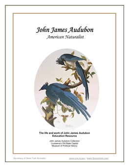 John James Audubon American Naturalist