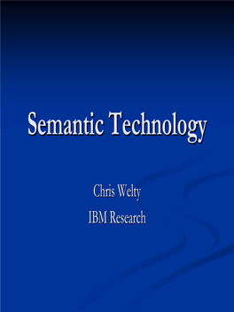 Semanticsemantic Technologytechnology