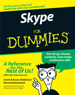 Skype® for Dummies‰