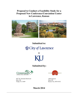 Proposal to Conduct a Feasibility Study for a Proposed New Conference/Convention Center in Lawrence, Kansas