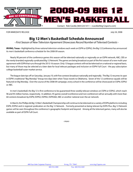 2008-09 Big 12 Men's Basketball