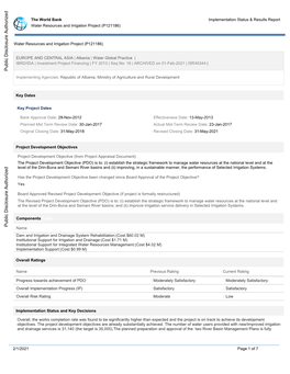 (P121186) 2/1/2021 Page 1 of 7 Water Resources and Irrigation Project