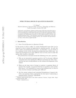 Arxiv:Gr-Qc/9510063V1 31 Oct 1995