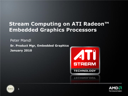 ATI Stream Computing Update