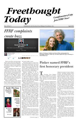 April 2014 FFRF Complaints © a Better Life/Christopher Johnson Create Buzz