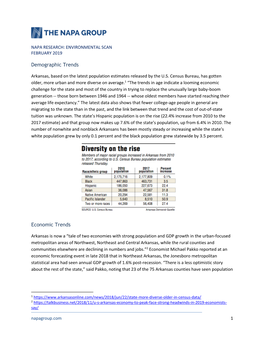 Environmental Scan and Trends Report