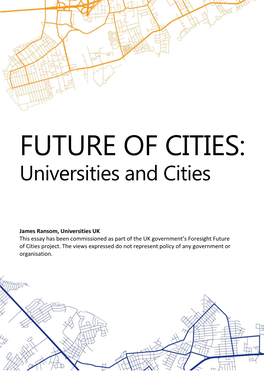 Universities and Cities