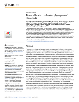 Time-Calibrated Molecular Phylogeny of Pteropods