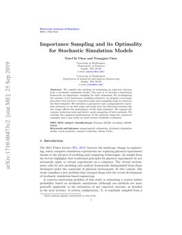 Blackimportance Sampling and Its Optimality for Stochastic