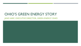 Ohio Green Energy Success Stories
