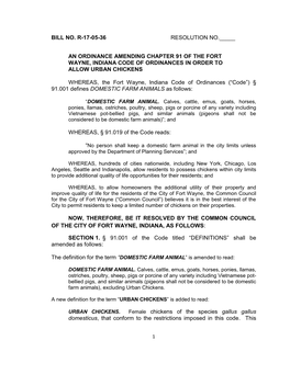 Bill No. R-17-05-36 Resolution No.___An Ordinance