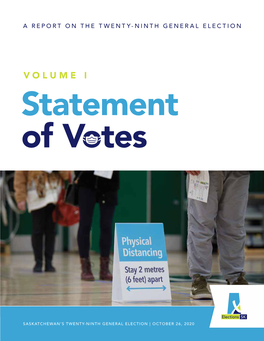 VOLUME I Statement of Votes