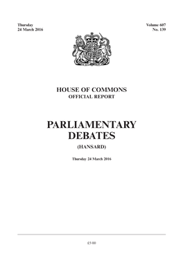 Whole Day Download the Hansard Record of the Entire Day in PDF Format. PDF File, 0.71