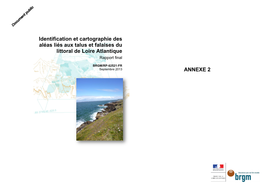 Identification Et Cartographie Des Aléas Liés Aux Talus Et Falaises Du Littoral De Loire Atlantique Rapport Final