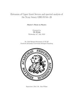 Extension of Upper Limit Servers and Spectral Analysis of the X-Ray Binary GRO J1744−28