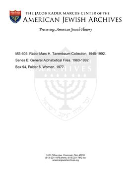 MS-603: Rabbi Marc H