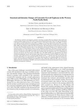 Structural and Intensity Changes of Concentric Eyewall Typhoons in the Western North Paciﬁc Basin