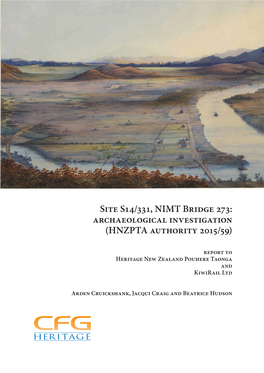 Site S14/331, NIMT Bridge 273: Archaeological Investigation (HNZPTA Authority 2015/59)