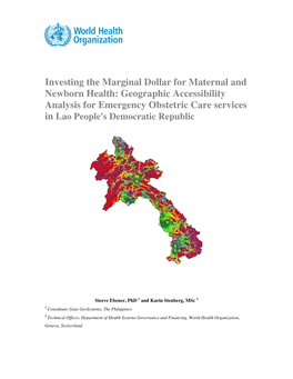 Geographic Accessibility Analysis for Emergency Obstetric Care Services in Lao People's Democratic Republic