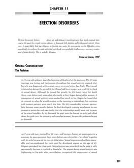 Erection Disorders