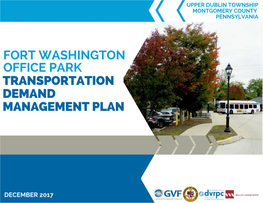 TDM Plan for the Fort Washington Office Park
