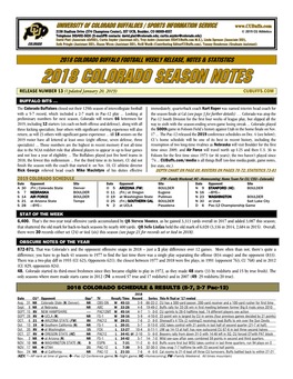 University of Colorado Buffaloes / Sports