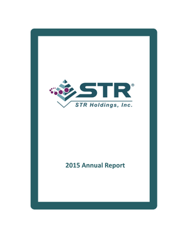 2015 Annual Report About STR
