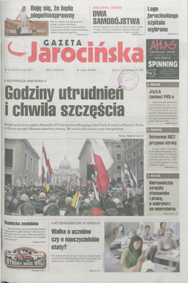 GAZETA JAROCIŃSKA I 18 (1073) 6 Maja 2011