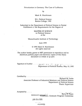 Thesis Supervisor Rtmaan, Graduate Program Committee