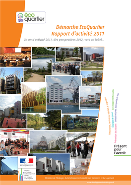 Démarche Ecoquartier Rapport D'activité 2011