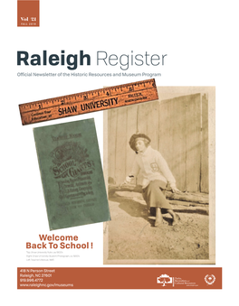 Raleigh Register Fall 2019