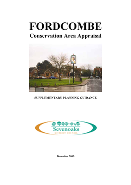 FORDCOMBE Conservation Area Appraisal